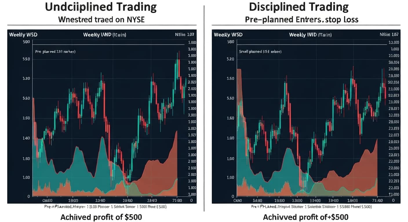 Candlestick chart sa zelenim i crvenim svećama - profitabilan trejd nije uvek dobar trejd