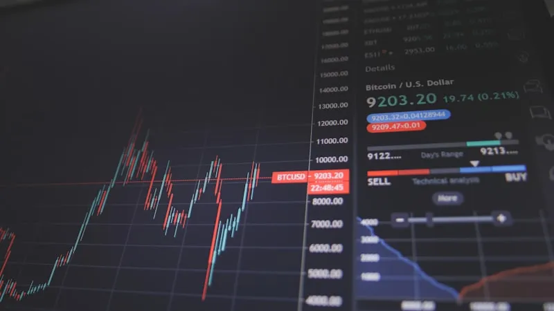 Bull i bear market trendovi - chart rastućeg i padajućeg trenda