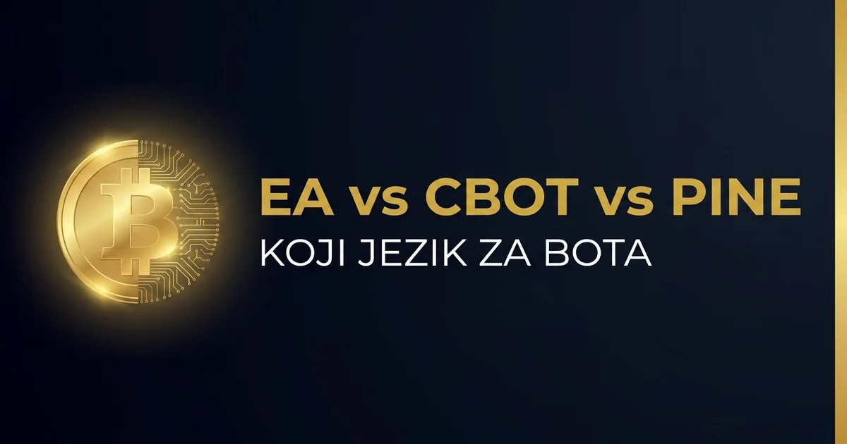 EA vs cBot vs Pine Script 2026: Koji Jezik za Trading Bota